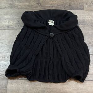 Aran Crafts 3D Cable Knite Cardigan Sweater 100% Charcoal Merino Wool Ireland